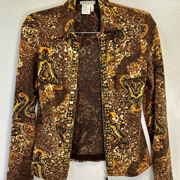 ALBERTO MAKALI ,NY-Paris-Milano blazer/jacket/Cardigan with zipper - Picture 2 of 15
